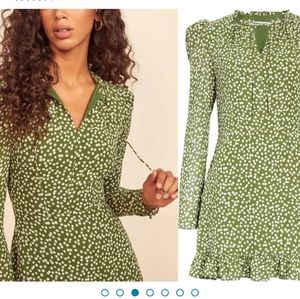 Reformation Marcy Long Sleeve Mini Dress